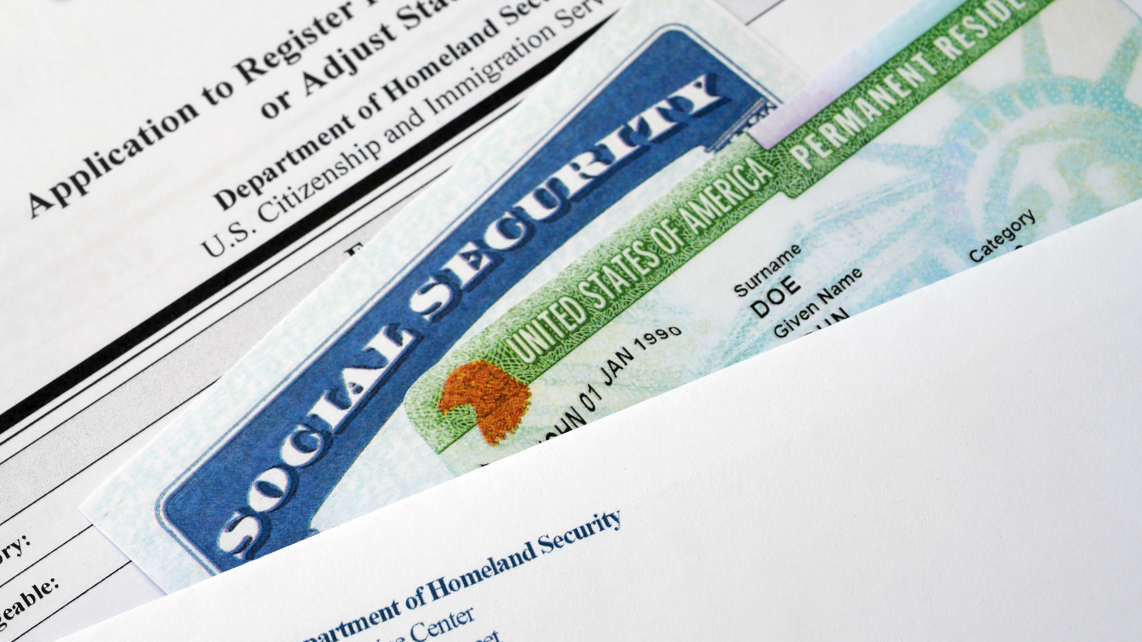 USCIS Policy Documents - Social Security, Application Form & Green Card
